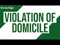 Article 128 violation of domicile criminal law discussion