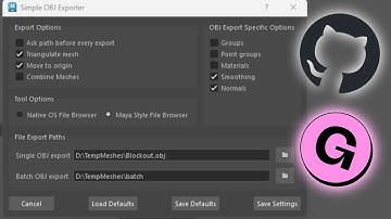 Simple OBJ Exporter Maya 2025 Update - Batch exporter tool for Maya