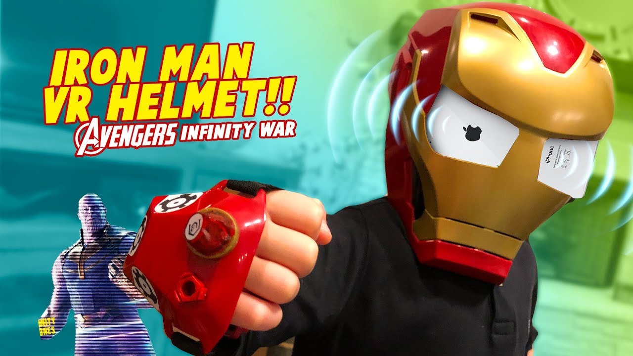 Avengers Infinity War Super Hero Gear Test Iron Man Vr Helmet Youtube - iron man gear roblox