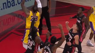 Jae Crowder pushes LeBron and it does not get called for a foul | Game 4 | Lakers vs Heat Profile