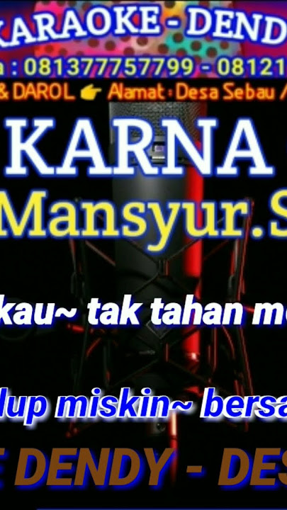 BUTA KARENA CINTA KARAOKE #mansyurs