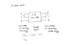 Why 30° phase shift in Star - Delta transformer Information