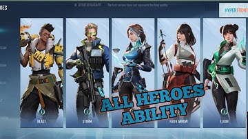 Hyper Front - All Character Special Abilities Gameplay🔥