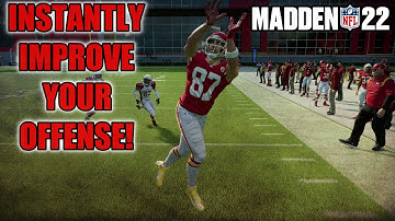 USE THIS ONE SIMPLE TIP TO INSTANTLY IMPROVE YOUR OFFENSE! MADDEN 22 TIPS