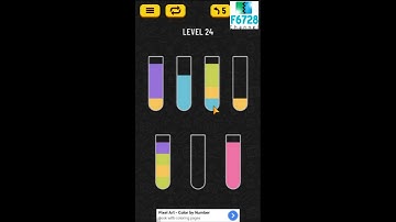 Water Sort Puzzle level 24 walkthrough