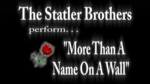 More Than A Name On A Wall