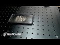 Лазерная гравировка на карбоновой крышке для телефона