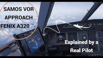 A320✈️  VOR Approach into Samos (LGSM) Hard Tailwind  | Full DME Arc + Visual Landing! MFS24