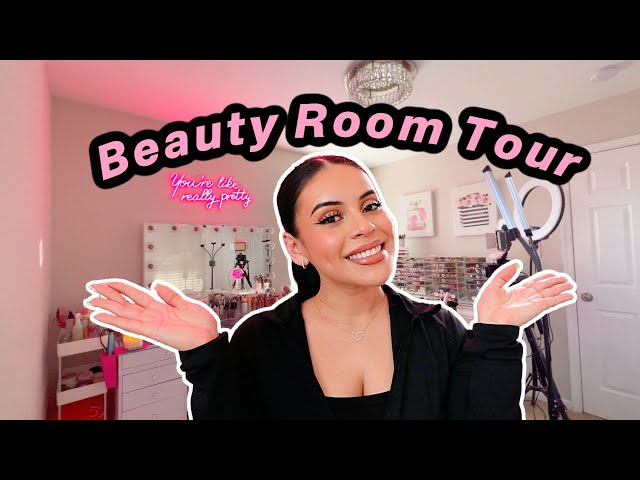 Beauty Room Tour + Makeup Collection 😍💄 class=