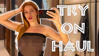 4K TRANSPARENT SHEER CLOTHES | ONE PIECE TRY ON HAUL | AMAZING AND BEAUTIFUL