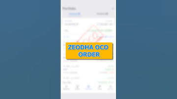 Zerodha OCO Order - क्या होता है, कैसे लगाएं?