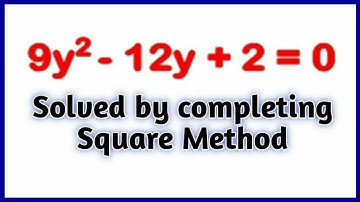 Quadratic Equation solved by completing square method | Practice set  2.3 Ex. 4 Solution