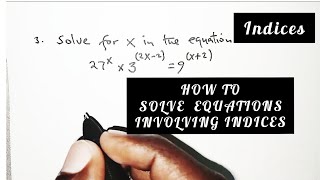 Indices / how to solve indices by factorization