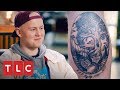 Harry se hace tatuajes en homenaje a su testículo | Retatuadores | TLC Latinoamérica