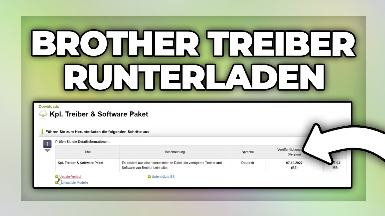 Brother Drucker Treiber herunterladen und installieren - YouTube