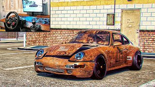 Rebuilding a Porsche 911 Carrera S - NFS HEAT - Logitech G29 gameplay Resimi