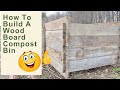 How to make a woodboard compost bin