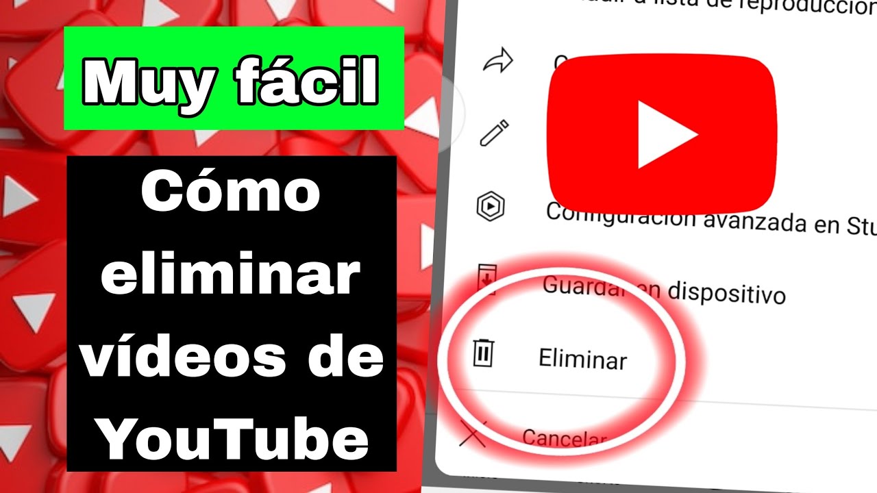 como borrar un video de youtube - YouTube