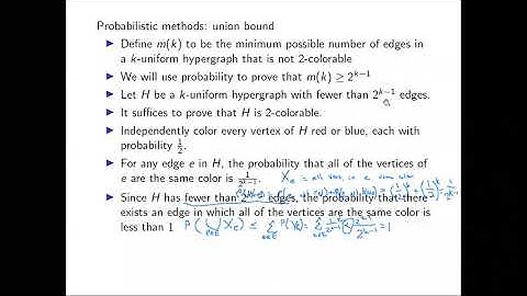 Introduction to probabilistic methods