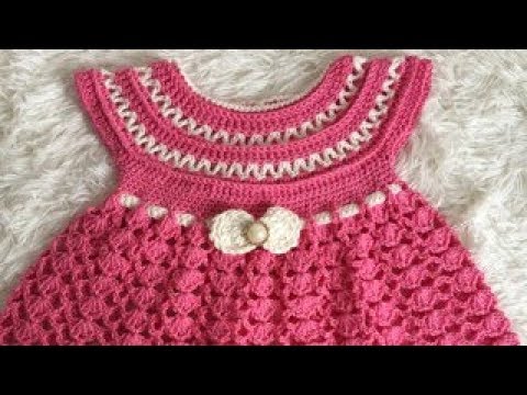 videos de vestidos de croche infantil