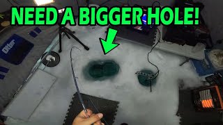 Big Lake Trout Landed! | Ice Fishing