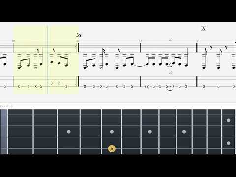 ねぎ塩豚丼 - Victory　ベースパート　TAB譜