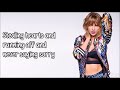 Taylor Swift - ...Ready For It? (Lyrics)