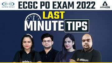 Last Minutes Tips for ECGC PO 2022 | ECGC PO Preparation Tips