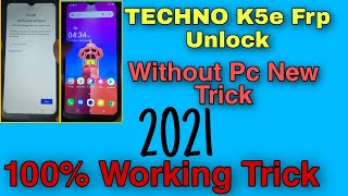 Tecno Spark Go 2020 KE5 Frp And Gmail Bypass Reset || Without Pc By Harsh GSM Repairs 2021