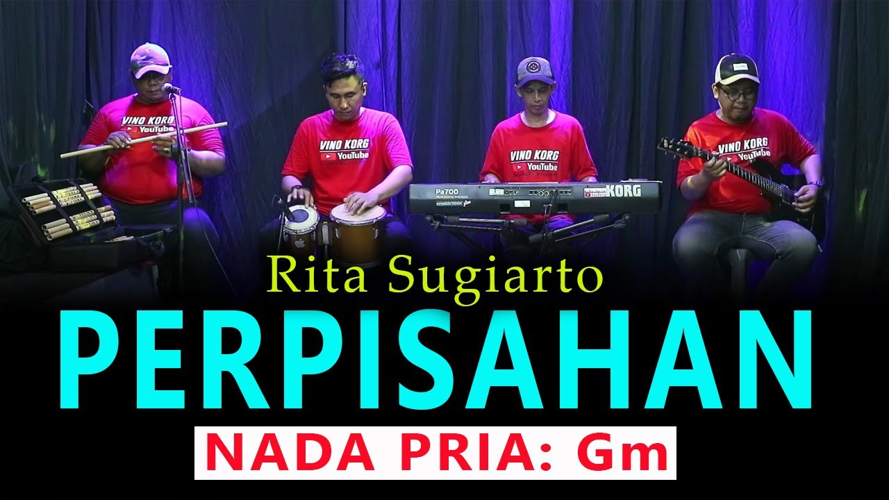 PERPISAHAN - Rita Sugiarto - KARAOKE NADA PRIA