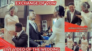 Moses Bliss & Marie EXCHANGING VOW Video At Their CIVIL WEDDING In Ghana #wedding #Mosesbliss #love
