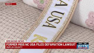 Dethroned Miss NC USA files defamation lawsuit against pageant officials