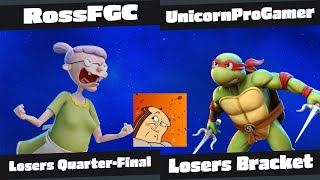 PTT NASB 2 Tournament - RossFGC (Grandma Gertie) vs UnicornProGamer (Raph) - Losers Quarters Top 8