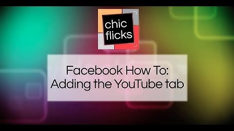 How to add the YouTube tab to your Facebook business page