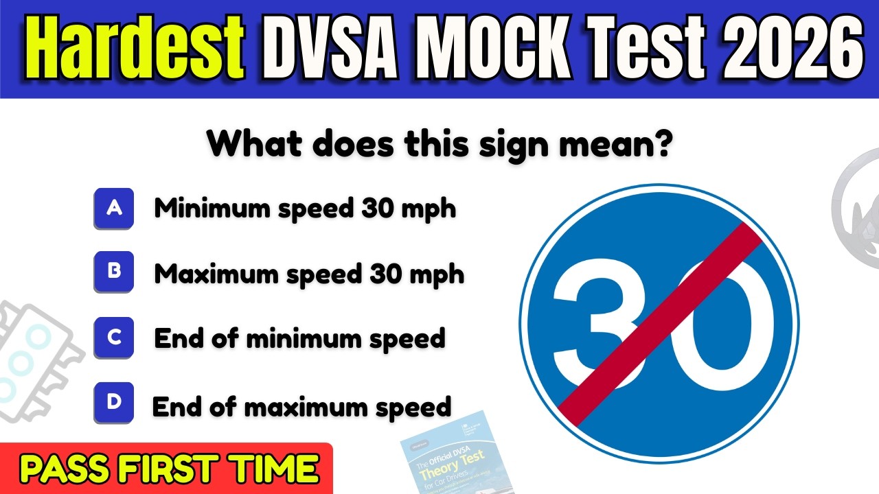 Theory Test 2026 UK | DVSA Styled UK Driving Theory Test Questions ...