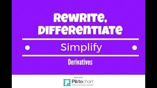 Find The Derivative By Rewriting, Differentiating, Simplifying