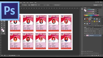 How to create Multiple ID Cards in Photoshop/Photoshop Tutorial