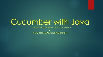 Cucumber and Scenario Outline | Cucumber Report Generation | LearnJava