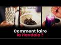 La Havdala (séparation) ou clôture du shabat et des jours de fête, en français & en hébreu.