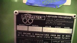 Lapmaster LM 36 Lapping Machine Pad Polishing