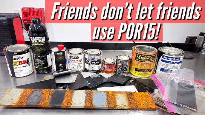 4) POR 15 RUST STOP KIT DISPLAY