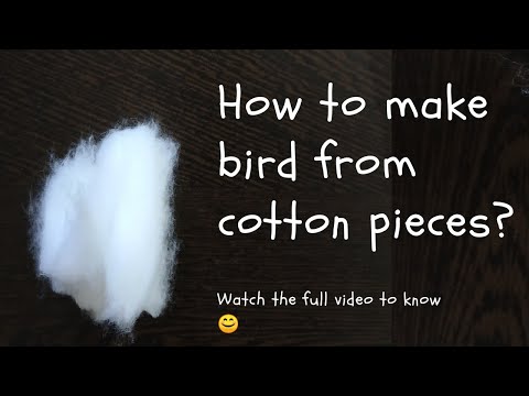 Cotton Bird | simple bird making | ArtAndCraft | RichusBoutique | tutorial