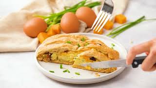 Bacon Egg and Cheese Biscuit Braid