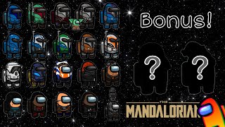 Mandalorian Characters but in Among Us (Custom Skins)