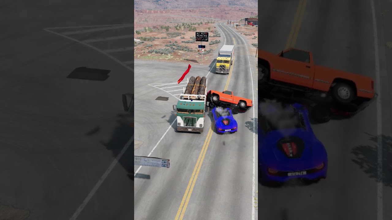 Wrong Way + No Yield = Instant Crash 💥 | BeamNG.drive