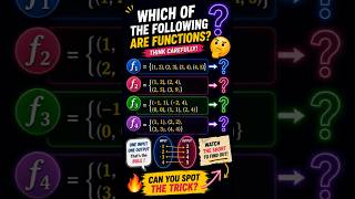 Which of These Are Functions? | #mathshorts #maths #functions #onetoone #shortsindia #relations