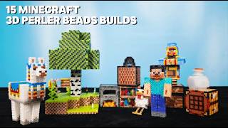 15 Minecraft 3D Perler Beads Builds | Ultimate DIY Pixel Art Craft Compilation