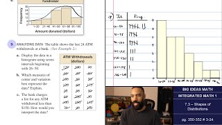 Celebrity Big Ideas Math [IM1]: 7.3 - Shapes of Distribution (Lecture & Problem Set) Wealth