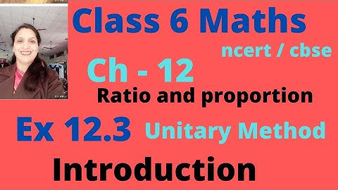 Introduction ( Exercise 12.3) ( ch - 12 Ratio and proportion). # Class 6 maths ncert l cbse