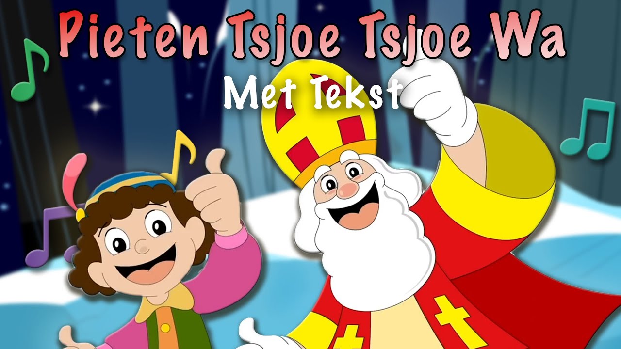 Pieten Tsjoe Tsjoe Wa (met Tekst) | Sinterklaasliedjes voor Sinterklaas | Minidisco